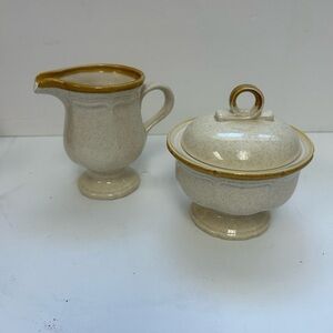 Mikasa/EC 400/ sugar and creamer/ “Garden Club”made in Japan